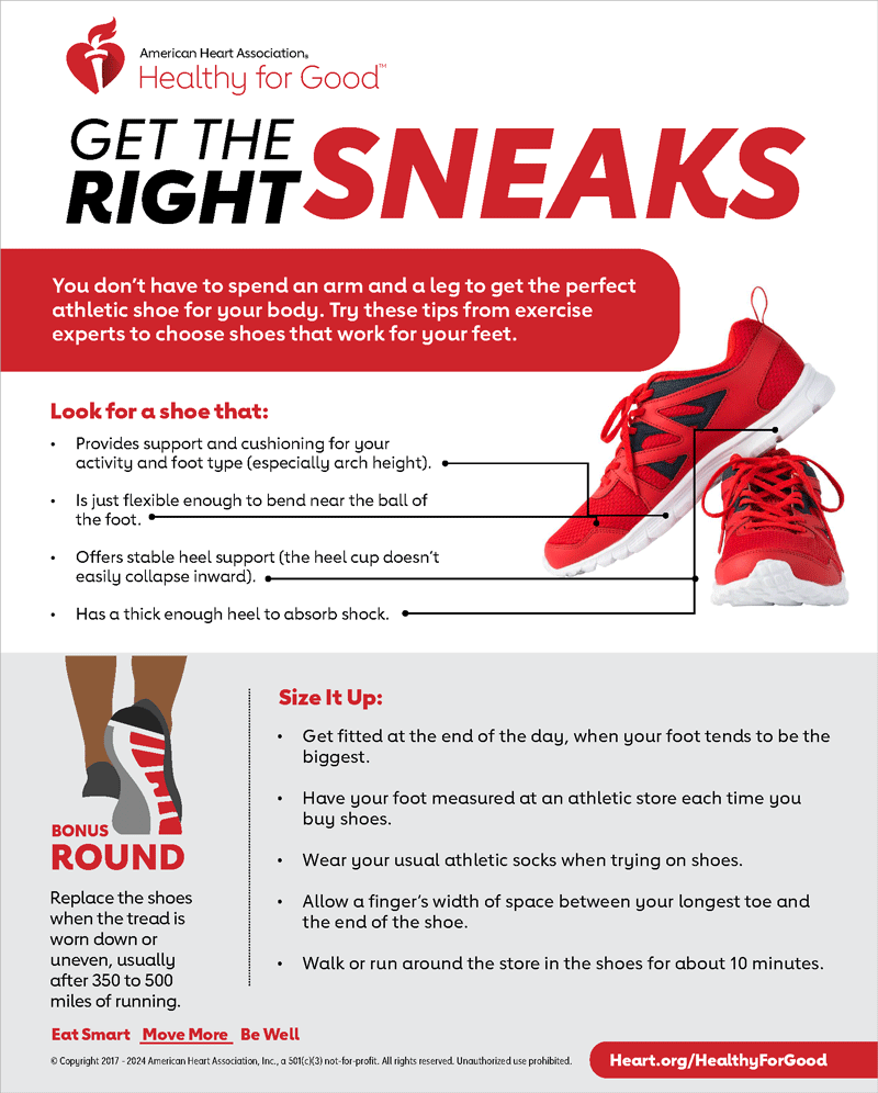 Consigue los zapatos de deporte adecuados