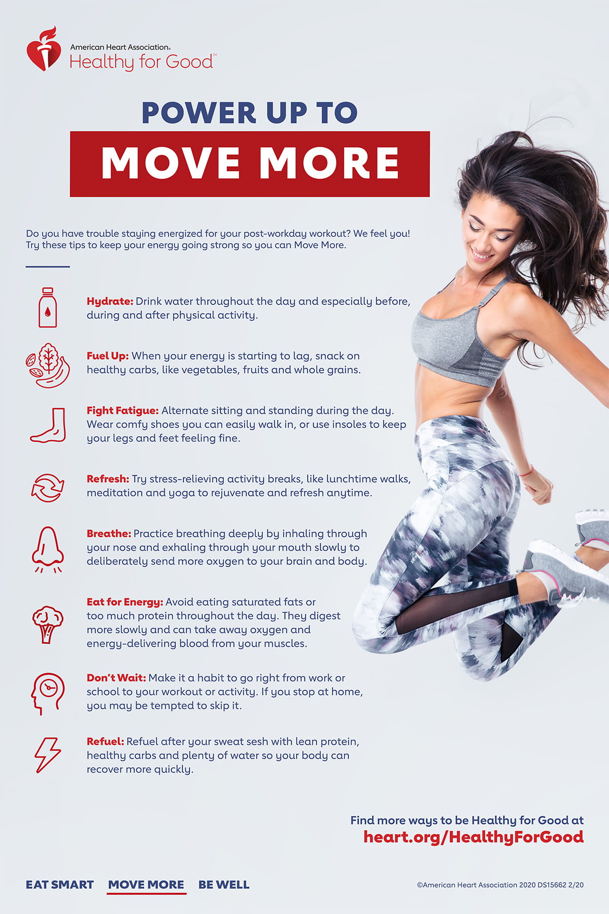 Energy Power up to move more infographic