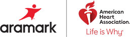 AHA Life is Why Aramark dual logo