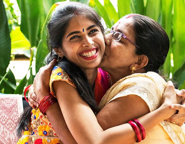 mother kissing adult daughter mother kissing adult daughter