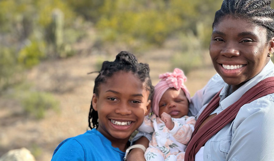 Real Women Class 2023 Naomi and her two childern